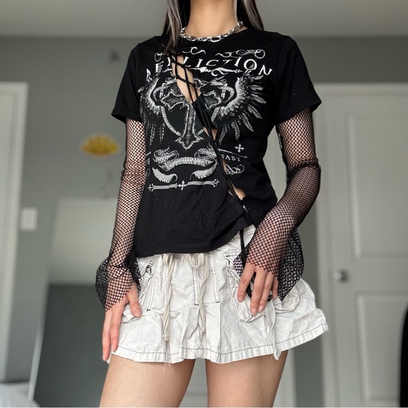 Affliction Rhinestone Top - Picture 2 of 11